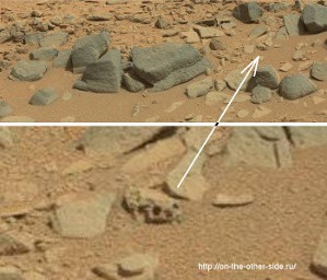 Фото с Марса: череп ящерицы и наконечники копий на фотографиях марсохода Curiosity
