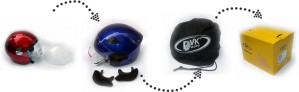 Фирменный шлем для скутера