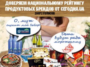  Читатели Сегодня определили лучшие продуктовые бренды Украины