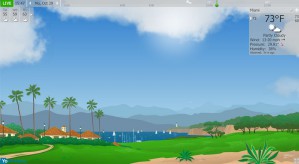 YoWindow 3S отражает погоду в живых пейзажах