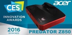 Лазерный игровой проектор Acer Predator Z850 получил награду крупнейшей выставки бытовой электроники 